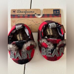 Dearfoams Baby Slippers 6–9M - Cozy Memory Foam